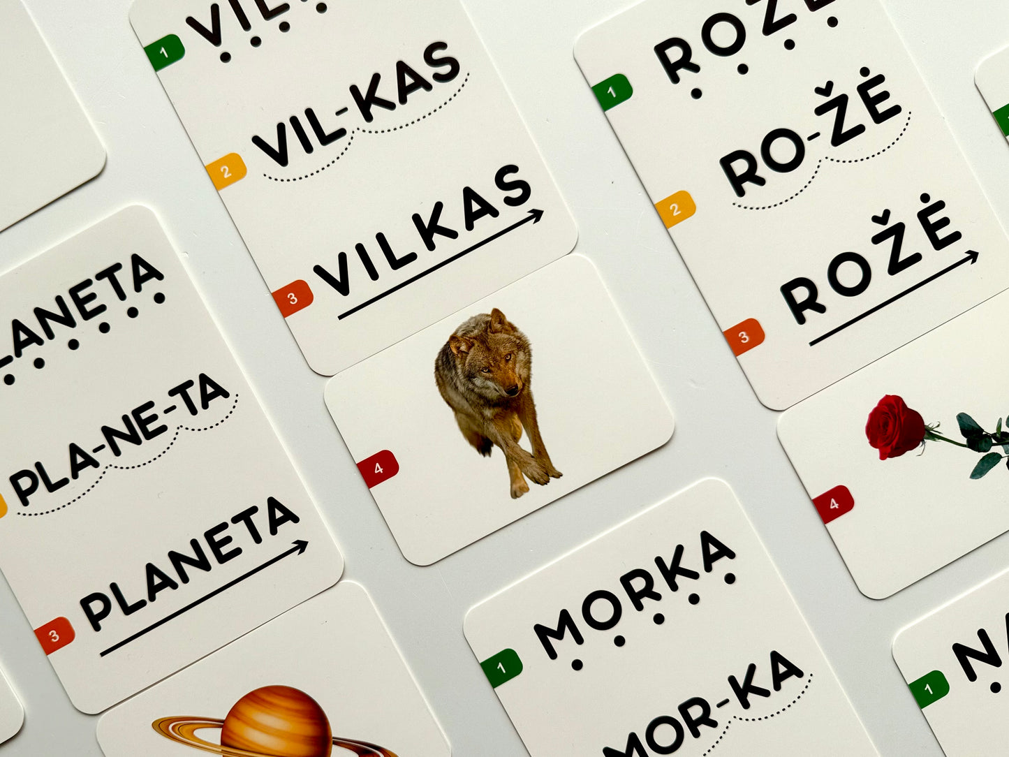 Lavinamosios SKAITYMO kortelės