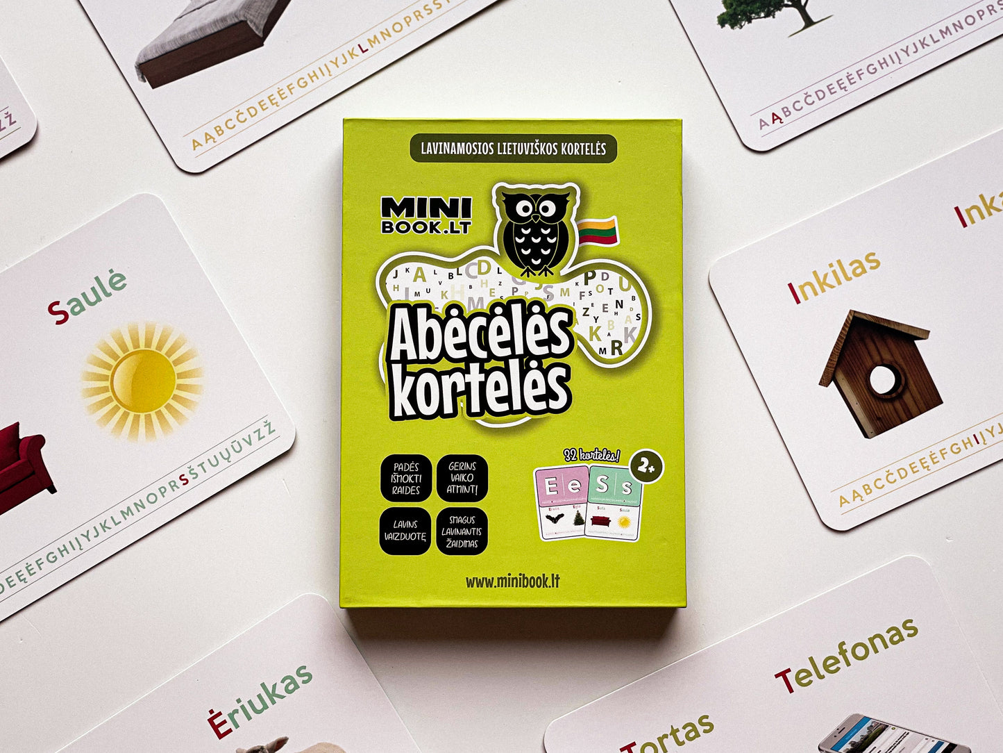 Lavinamosios ABĖCĖLĖS kortelės