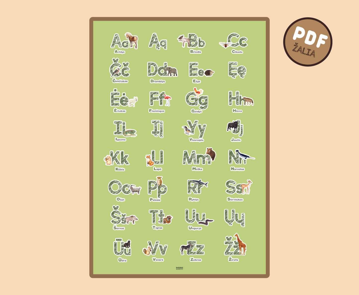 Lavinamasis ABĖCĖLĖS plakatas (PDF formatu)