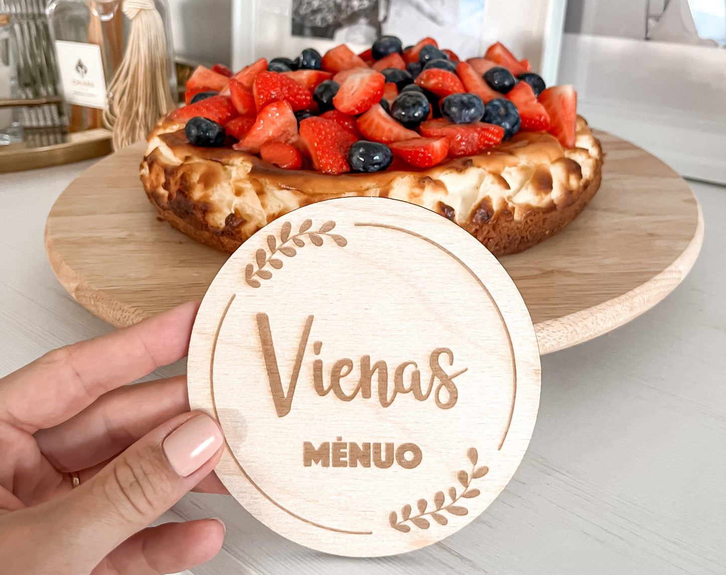 Medinės mėnesių kortelės kūdikiams