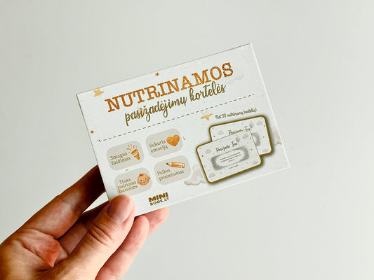 Nutrinamos pasižadėjimų ir palinkėjimų kortelės