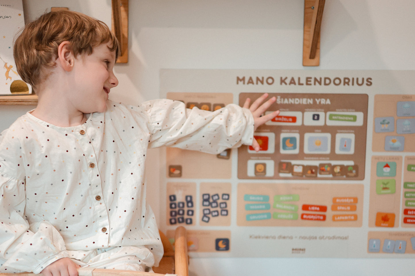 Magnetinė ugdymo lenta “MANO KALENDORIUS”