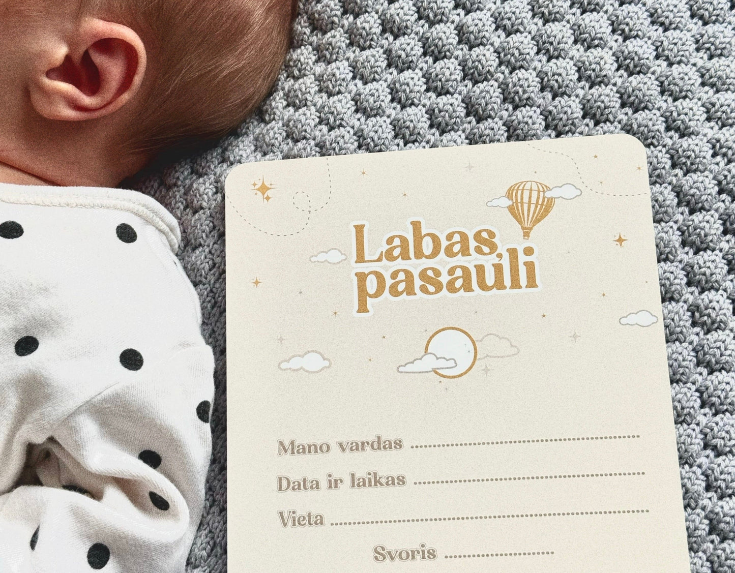12 mėnesių prisiminimų kortelės kūdikiams